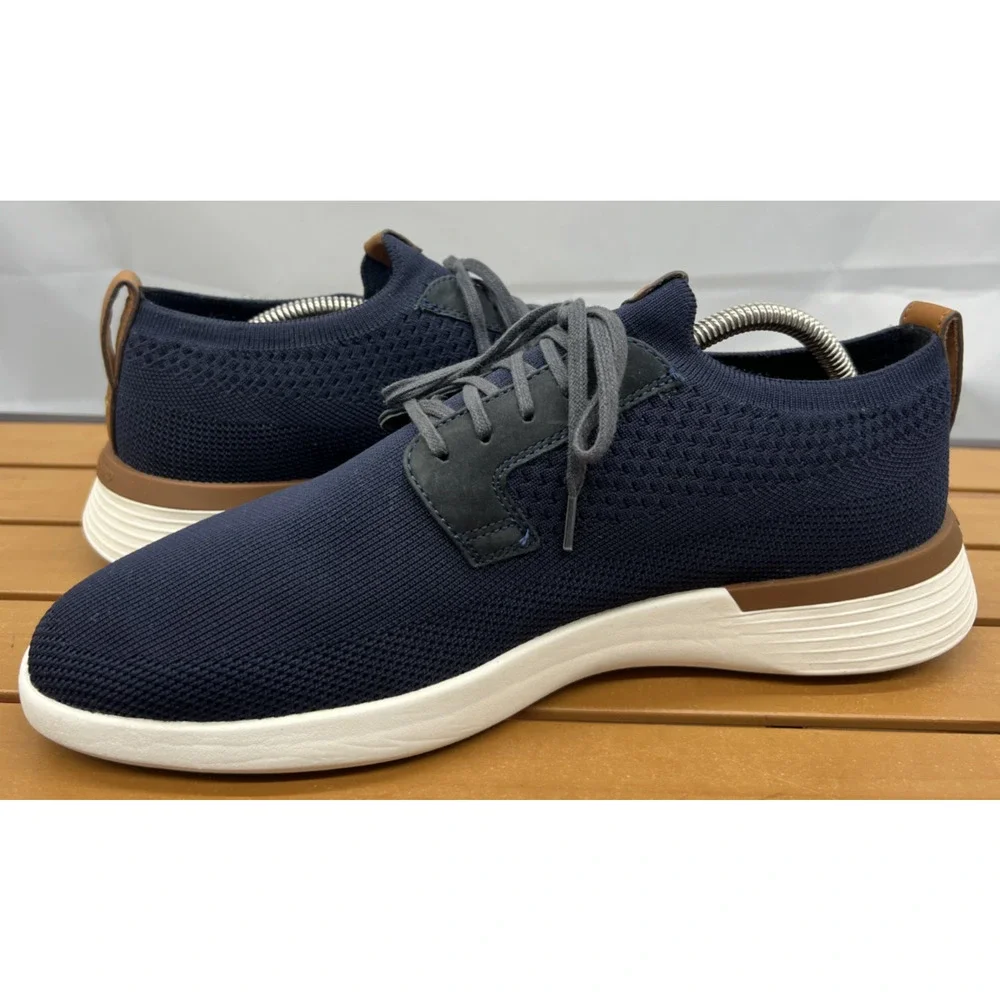 Wolf & Shepherd SwiftKnit Derby Shoes Mens Size 11 Blue Knit Casual Sneakers